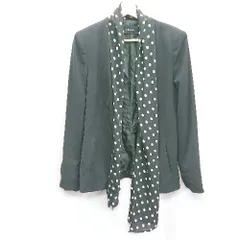 ◇ ZARA BASIC ザラ ベーシック ドット柄 長袖 ジャケット サイズ6 ブラック系 レディース E  【1406050087128】