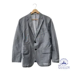 ☆美品☆ UNIQLO ユニクロ アウター テーラードジャケット 薄手 カジュアル ポケット付き レディース チェック グレー M 901-9858 送料無料 古着