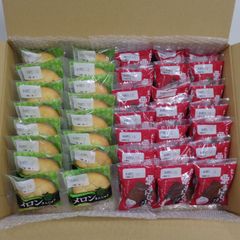 【訳あり】メロンまんじゅう16P・Ｄ　栗まんじゅう21P★あわしま堂