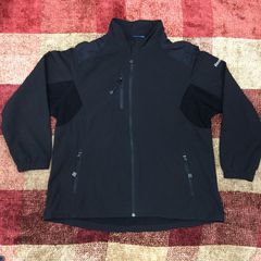3XL　Reebok ナイロンジャケット リーボック ブラック 黒 フリース　輸入　古着