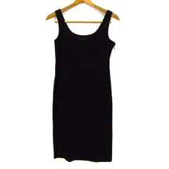 セオリー ワンピース ノースリーブ ウール混 ブランド トップス 日本製 黒 レディース 2サイズ ブラック theory 【中古】