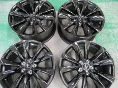 ★☆レクサス 現行 LS500 後期 Fスポーツ ブラックスパッタリング塗装 純正アルミホイール 20インチ 4本 新車外し☆★