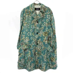 RAF SIMONS ラフシモンズ 22SS Relaxed Fit Rain Coat 総柄ロングコート 221-644 グリーン Sのサムネイル