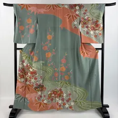 新品 「松井青々」作 極上縮緬地 附下げ・訪問着（正絹）未使用 新品 「松井青々」作 極上縮緬地 附下げ・訪問着（正絹）未使用
