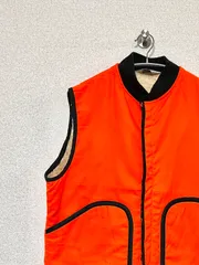 【WOOLRICH】70s ボアベスト L ウールリッチ TALONジップ ヴィンテージ 古着