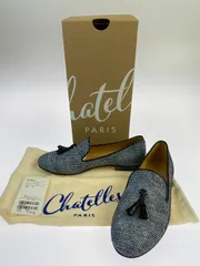 シャテル　chatelles タッセルローファー　37　紫色 シャテル chatelles タッセルローファー 37 紫色 - メルカリ