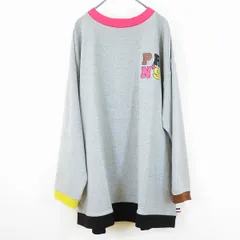 #a パーソンズ PERSON'S スウェット トレーナー LL グレー系 マルチ 長袖 タグ付き 美品 大きいサイズ 957181 k01のサムネイル