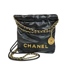 シャネル ミニハンドバッグ シャネル22 ショルダーバッグ AS3980 ブラック レディース  CHANEL  中古 シャネル