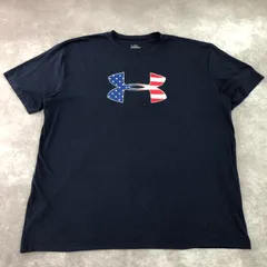 UNDER ARMOUR アンダーアーマー プリント 国旗柄 アメリカ国旗 星条旗 Tシャツ 半袖 古着 USED Vintage ヴィンテージ アメカジ