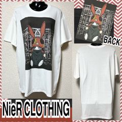 【新品/NieR CLOTHING/XL】ウサ耳帽子キャラクタープリントTシャツ