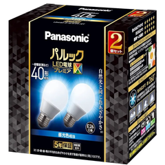 ◇新品未使用品◇Panasonic パナソニック パルック LED電球 口金直径26mm プレミアX 電球40形相当 昼光色相当(4.4W) 一般電球 空間全体を照らすタイプ(全方向タイプ) 2個入り 密閉器具対応 LDA4DDGSZ42T
