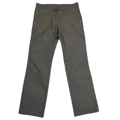 AT34【美品】 COMME CA ISM コムサイズム カジュアル パンツ 長ズボン ブラック グレー ストライプ メンズ S