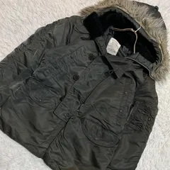 ALPHAINDUSTRIES N-3B ブルゾン カーキ S カジュアル フード付き