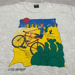 90s LOUIS GARNEAU ルイガノ 企業t アートt ビンテージt CANADA製 古着