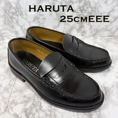 ハルタ　25㎝　EEE黒　コインローファー　 セレモニー　入学式　本革
