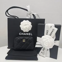 新品 Chanel(シャネル) クラシック ファスナー コインケース カードウォレットジッパードール ap0216 金具