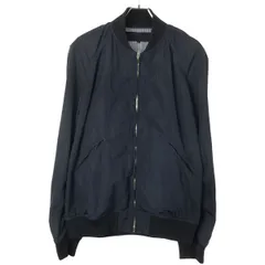 COMME des GARCONS HOMME コムデギャルソンオム 15SS 製品染めナイロンジップアップブルゾン HO-J058 ネイビー Lのサムネイル