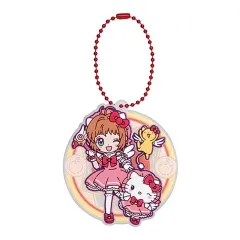 【中古】キーホルダー さくら×ケロちゃん×ハローキティ 「カードキャプターさくら×サンリオキャラクターズ ぷっくりラバーマスコット3」