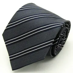 タカキュー ブランド ネクタイ ストライプ柄 ドット PO  メンズ ネイビー TAKA Q 【中古】