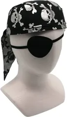 APOSITV 海賊 バンダナ 帽子 眼帯 セット 大人 コスプレ キャップ 小物 パイレーツ