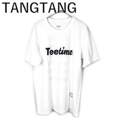 タンタン TANGTANG Tシャツ プリント シンプル ロゴT カジュアル ホワイト 白