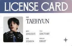 【中古】コレクションカード(男性) TOMORROW X TOGETHER/テヒョン(TAEHYUN)/CD「The Star Chapter： SANCTUARY」(KNIGHT Ver.)ライセンスカード