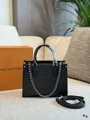【今日特価】LV Onthego Black Small Tote Bag - ルイ・ヴィトン オンザゴー ブラック スモール トートバッグ