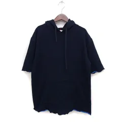 ジュンレッド JUNRed ショートスリーブ パーカー 無地 コットン 綿 M ネイビー 紺 /FT24のサムネイル