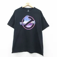 XL/古着 半袖 Tシャツ メンズ 映画 ゴーストバスターズ コットン クルーネック 黒 ブラック 25aug26 中古