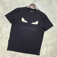 1様専用ページ　★【FENDI/フェンディ】バグズアイ モンスター 半袖 Tシャツ ポケット付き 昆虫　ネイビー PR12-17-4567 Lサイズ メンズ PAWNSHOPRiZ  パウンショップリズ