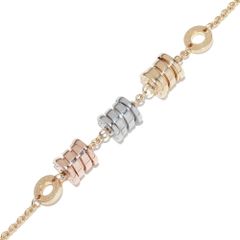 ブルガリ ブレスレット K18YG K18WG K18PG B.zero1 ビーゼロワン エレメントブレスレット M/L BR853666 340667