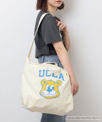 UCLA ユーシーエルエー 2WAY SHOULDER BAG ショルダーバッグ トートバッグ 肩掛け 2バッグ キャンバスバッグ メンズ レディース カレッジ ロゴ アメカジ スポーツ アイビー リーグ ブランド スマホポケット マザーズバック