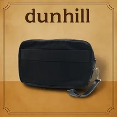dunhill ダンヒル セカンドバッグ クラッチバッグ キャンバス ブラック メンズ ロゴ 256266178 K058
