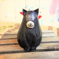 インドネシア　チモール製の木彫りの戦士 インドネシアチモール製の木彫りの戦士