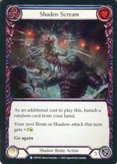 【中古】Flesh and Blood DTD120[R]：(Rainbow Foil)Shaden Scream (3)
