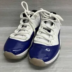 NIKE ナイキ Women's AIR JORDAN 11 LOW スニーカー CONCORD SKETCH AH7860-100 ブルー×ホワイト 24cm FAKE BUSTERS鑑定バッヂ付き