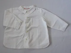 ボンポワン ボンポアン bonpoint アウトレット 子供服 女の子 2歳 約 90cm ベビー服 長袖 シャツ 白 春 夏 秋 冬 ★3 トップス ガールズ 女児 キッズ ベビー 【中古】 ユーズド リサイクル こども