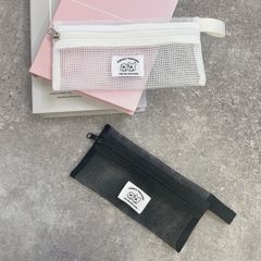 [ 1107 ] イルイルゴンチル ビッグメッシュ ペンケース (全2色) 韓国雑貨