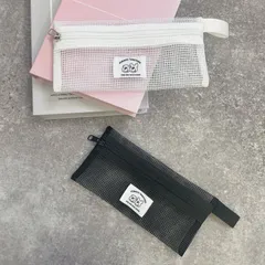 [ 1107 ] イルイルゴンチル ビッグメッシュ ペンケース (全2色) 韓国雑貨のサムネイル