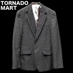00s/y2k TORNADO MART アラベスク総柄 1Bテーラードジャケット ジャカード Lサイズ サンプル品 ゴシック トルネードマート 1釦