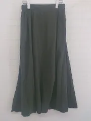 ◇ AMERICAN HOLIC アメリカン ホリック ロング フレア スカート サイズM カーキ系 レディース E  【1302160013418】