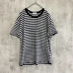 FORK&SPOON フォークアンドスプーン　半袖シアーTシャツ　白×黒×ボーダー柄　レディース　1サイズのサムネイル