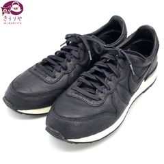 NIKE ナイキ 310662 インターナショナリスト スニーカー 26.5㎝ レザー ブラックカラー 箱 替え紐 お買い上げ明細書