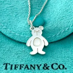 ティファニー テディベア ベア チャーム ペンダント シルバー RY2fe Tiffany & Co. - ティファニー テディベア ベア チャーム ペンダント