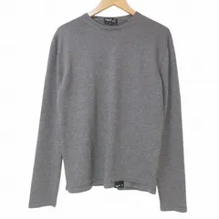 アニエスベーオム Agnes b. homme 2019 ウールニット 長袖 クルーネック 1 S相当 茶 ブラウン Xのサムネイル