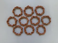 リース土台　紙　紙バンド　ミニチュア　クリスマス