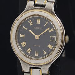 SEIKO CREO 3E29-0A70 ブラック クォーツ レディース 231 - メルカリ