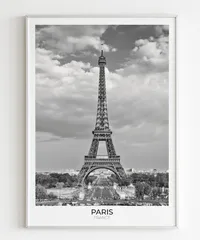 絵画　大澤喜一　エッフェル塔の見える風景 絵画 大澤喜一 エッフェル塔の見える風景