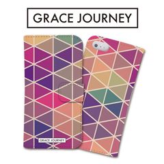 全機種対応 手帳型 スマホケース ジオメトリック 幾何学柄 iPhone アンドロイド AQUOS Galaxy Xperia Google Pixel arrows OPPO ケース カバー 折りたたみのサムネイル