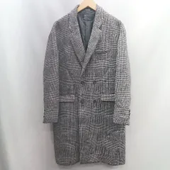 ■ ⊇ CONFIRM コンファーム 千鳥柄 ダブルボタン 長袖 コート サイズL ホワイト ブラック メンズ E  【1503050040020】のサムネイル